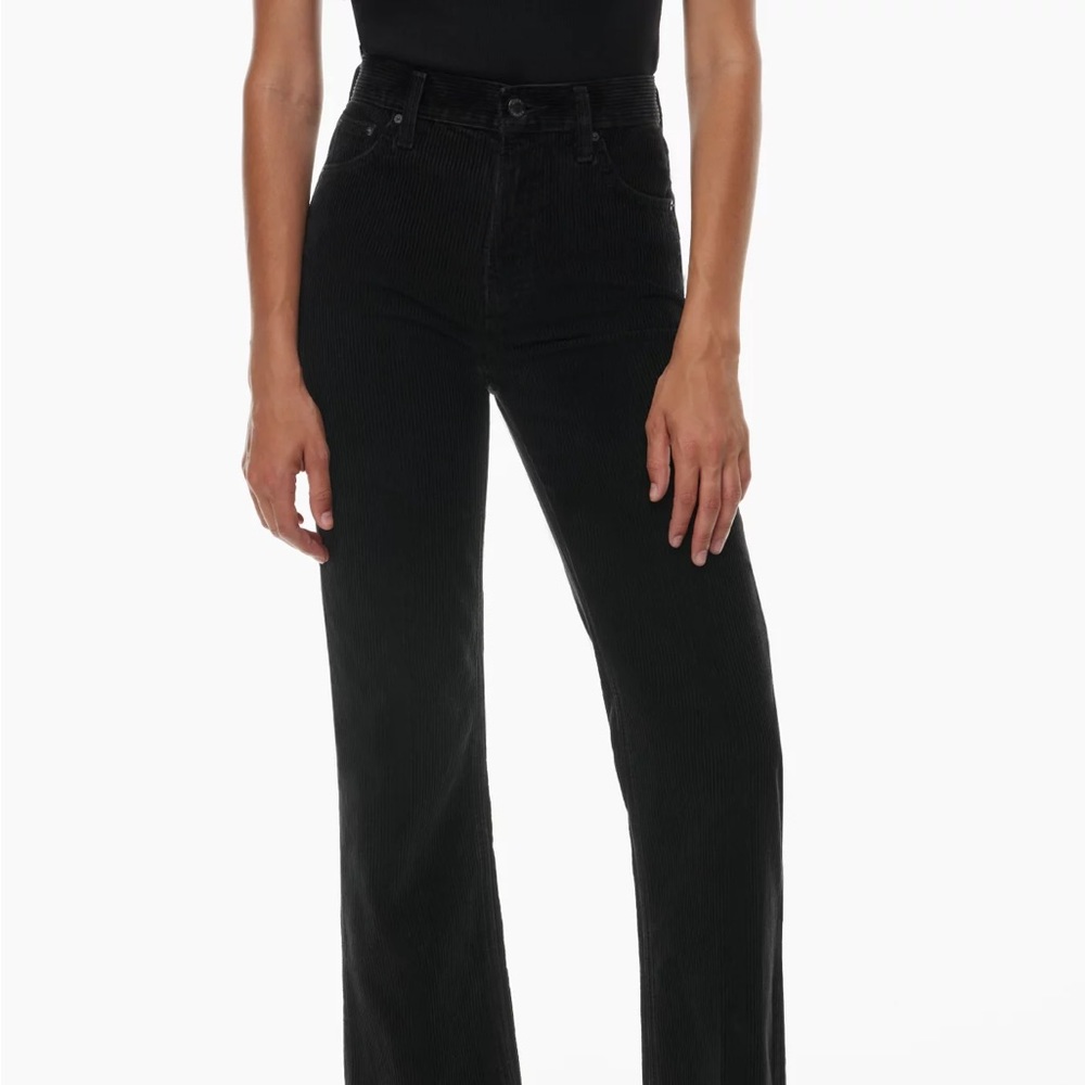 Denim Forum The Arlo Hi-Rise Straight Corduroy Pant - Size 24w